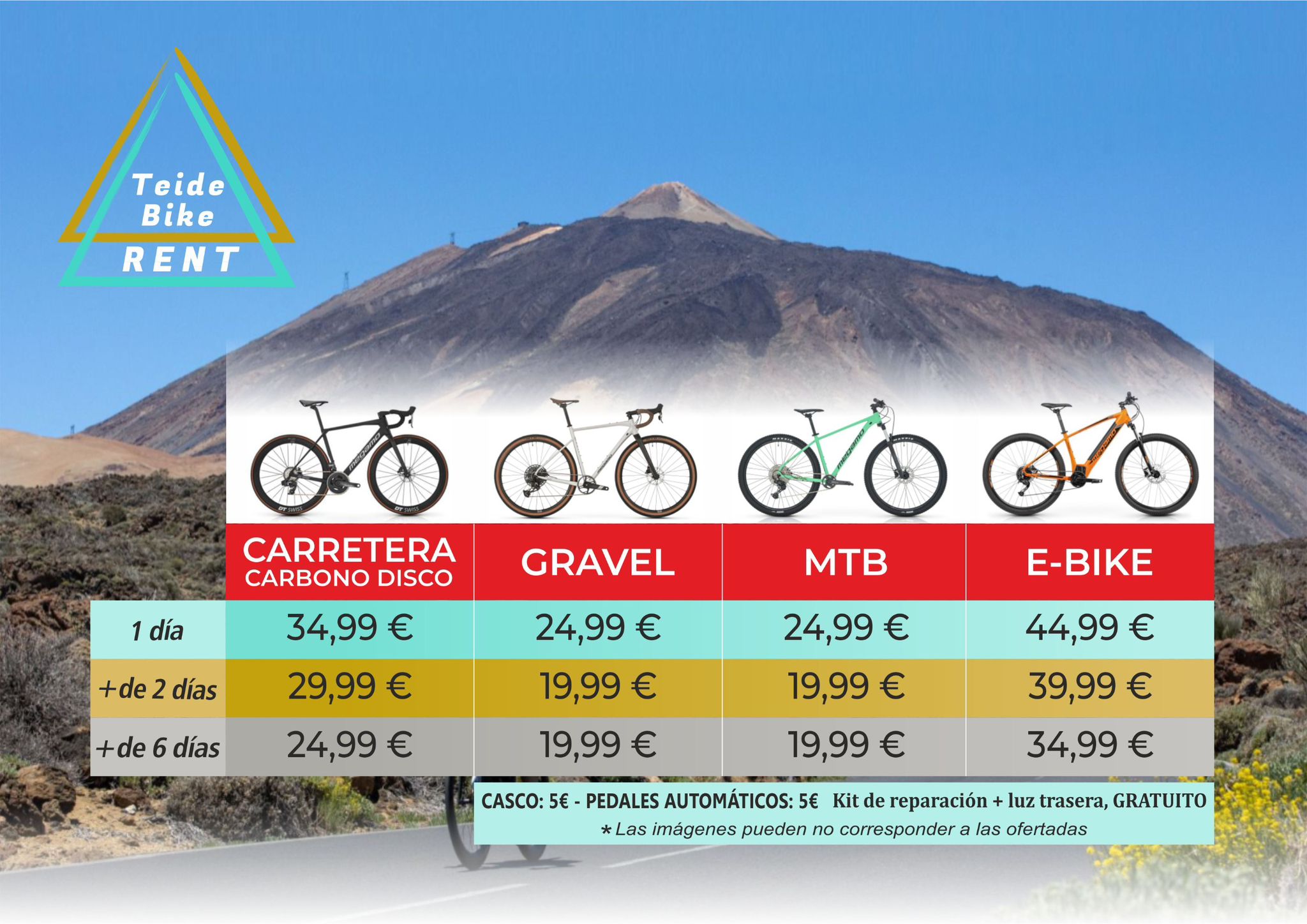 Datos TeideBike rent